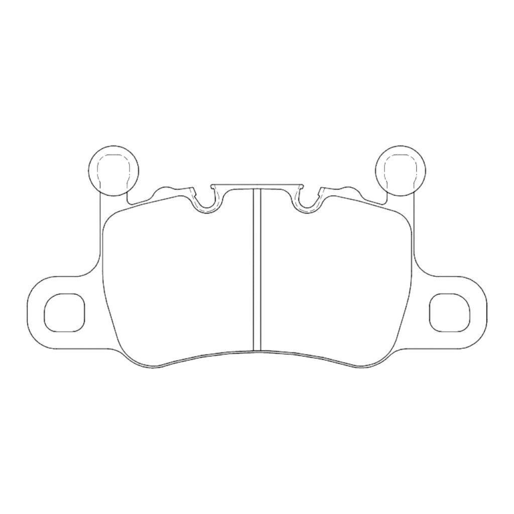ENDLESS EIP331MX72PL Задні гальмівні колодки для PORSCHE 911 Turbos S (992) Photo-0 