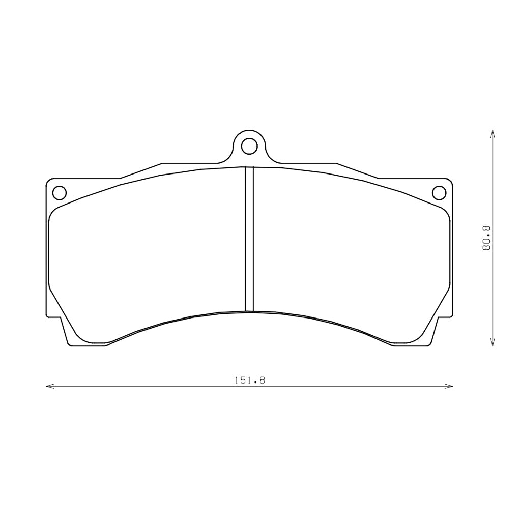 ENDLESS RCP050MA45B Гальмівні колодки 25 мм для 6-поршневого супорта AP Racing CP9668 / CP5095 / CP5260 / CP5270 / CP6077 / CP6078 Photo-2 