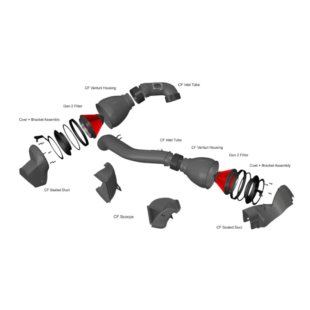 EVENTURI EVE-F8XMV2-CF-INT Система впуску Ver2 (карбон) для BMW M3 (F80) / M4 (F82) Photo-7 