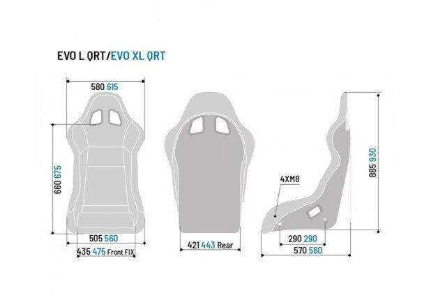 SPARCO 008015RNR Крісло для автоспорту EVO XL QRT, FIA 8855-1999, розмір XL Photo-3 