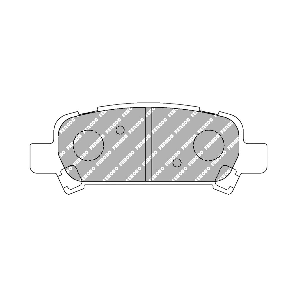 FERODO FCP1333H Задні гальмівні колодки DS2500 для SUBARU Impreza (GC) / Legacy (BE / BH) / Outback (BL / BP) Photo-0 