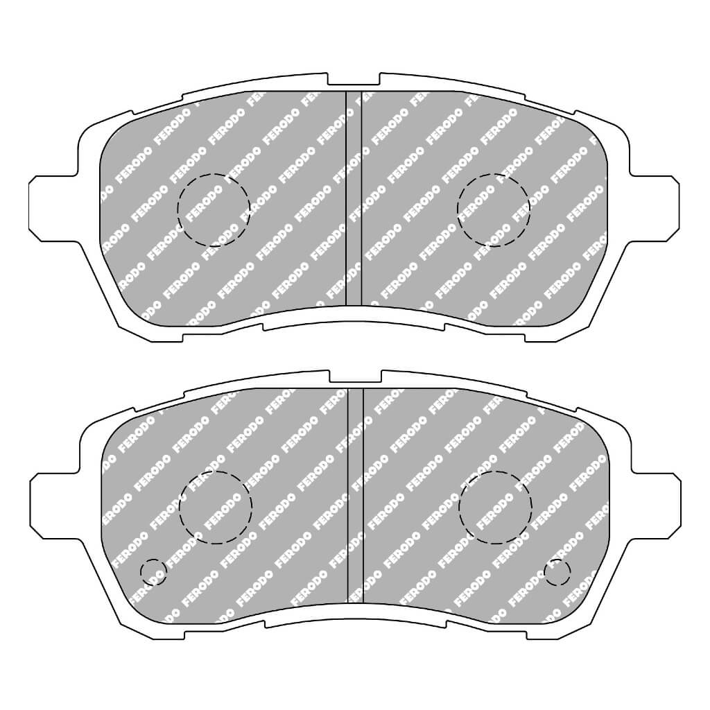 FERODO FCP4426H Передні гальмівні колодки DS2500 для FORD Fiesta 2008+ / MAZDA 2 / SUZUKI Swift 2012+ Photo-0 