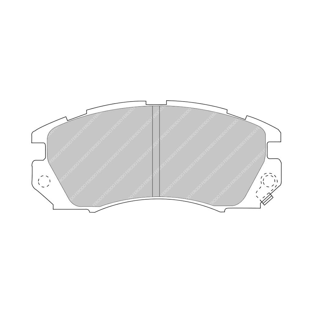 FERODO FCP948H Передні гальмівні колодки DS2500 для SUBARU Impreza 2.0 16V (GC8) Photo-0 