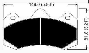 AP RACING CP7040D54-APF404 Колодки гальмівні (4) -16,75T Photo-1 