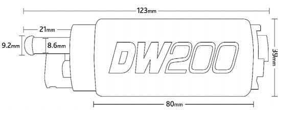 DEATSCHWERKS 9-201-0791 Насос паливний DW200, що містить інсталяційний комплектом для SUBARU до 2007 року Photo-2 