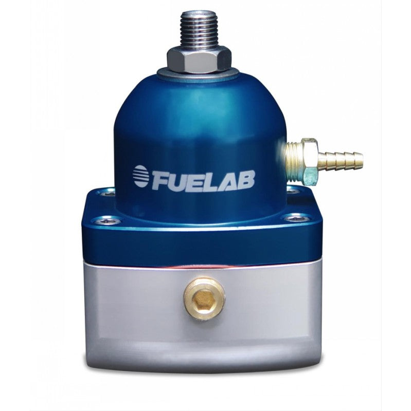 FUELAB 54502-3-T Міні регулятор тиску палива TBI (10-25 psi, 6AN-In, 6AN-Out) Синій Photo-1 