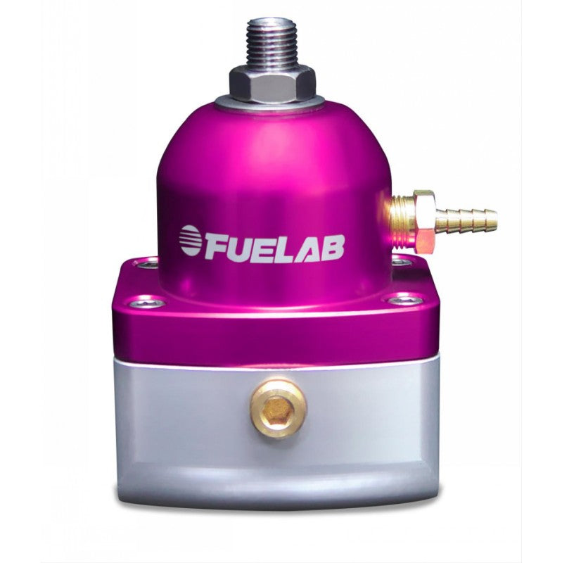 FUELAB 51506-4-L-L Регулятор тиску палива карбюраторний (1-3 psi, 6AN-In, 6AN-Out) Фіолетовий Photo-1 