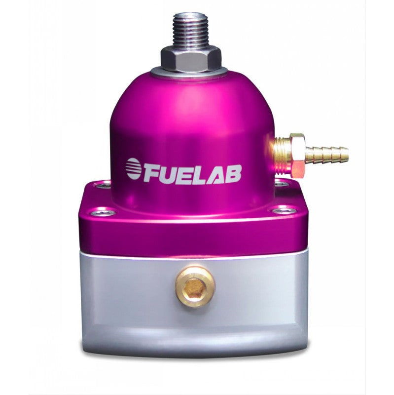 FUELAB 53502-4-G Міні регулятор тиску палива EFI (90-125 psi, 6AN-In, 6AN-Out) Фіолетовий Photo-1 