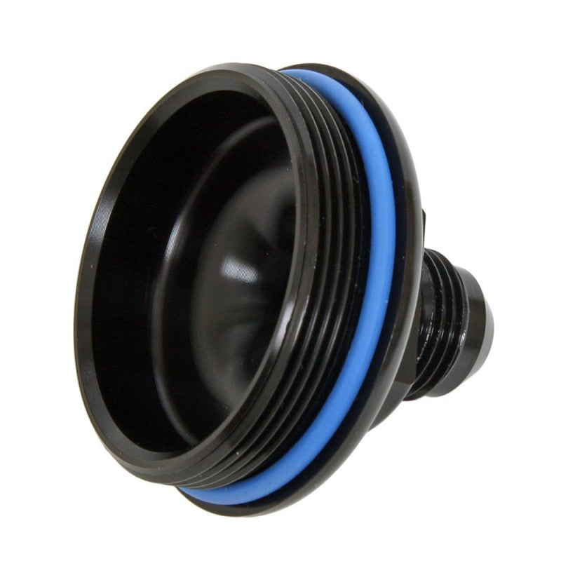 FUELAB 108020102-6 Кришка входу паливного фільтра 8AN, Чорний Photo-1 