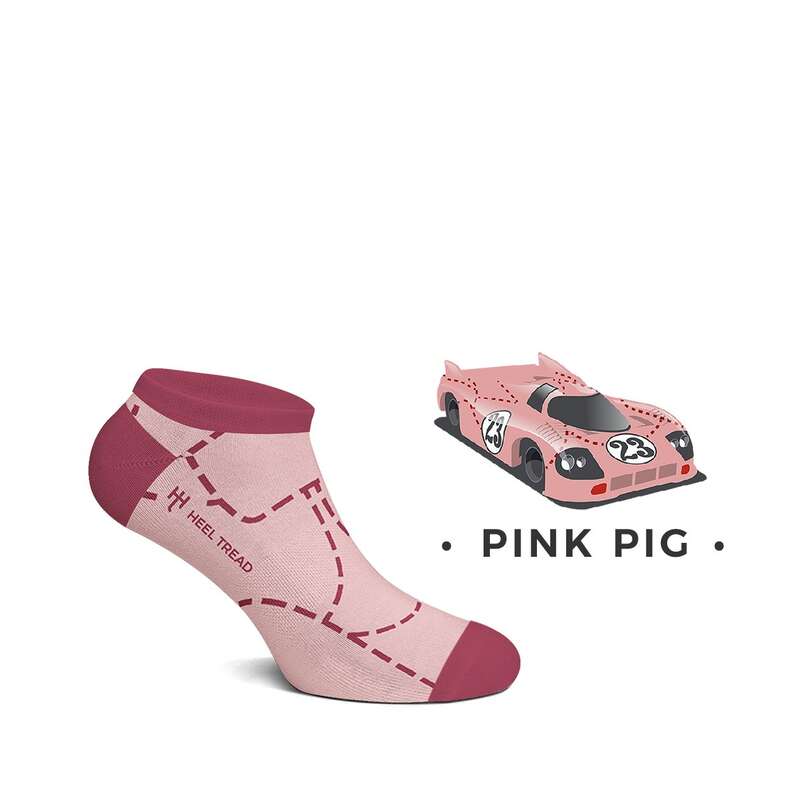 HEEL TREAD HT-PinkPigLowSocks-L шкарпетки Pink Pig Low р-р L (41-46) Photo-1 
