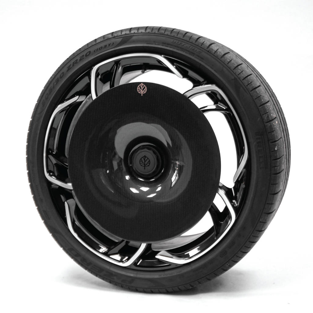 GOLD LEAF ADEVO-MCL750S-GL-CD Ковпаки коліс Aero Disc EVO (карбон / глянець / індивідуальна наклейка) для MCLAREN 750S OEM диски Photo-2 
