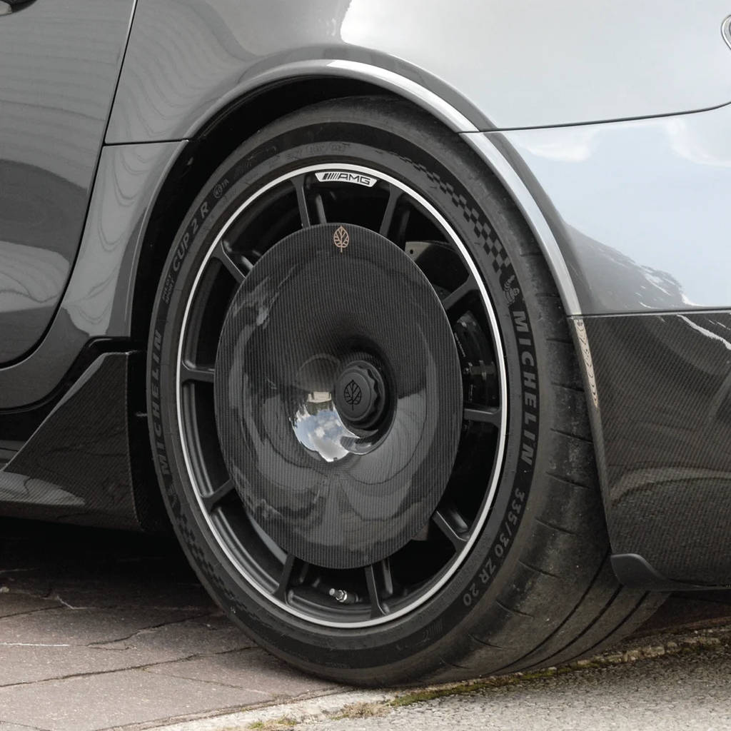 GOLD LEAF ADEVO-AMGGT-GL Ковпаки коліс Aero Disc EVO (карбон / глянець) для MERCEDES-AMG GT Black Series OEM диски Photo-4 