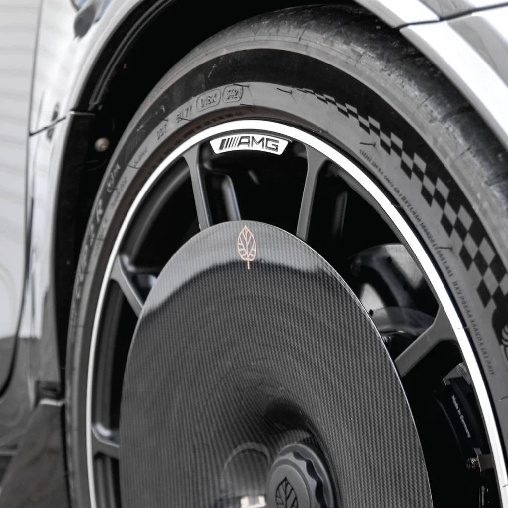 GOLD LEAF ADEVO-AMGGT-GL-CD Ковпаки коліс Aero Disc EVO (карбон / глянець / індивідуальна наклейка) для MERCEDES-AMG GT Black Series OEM диски Photo-5 