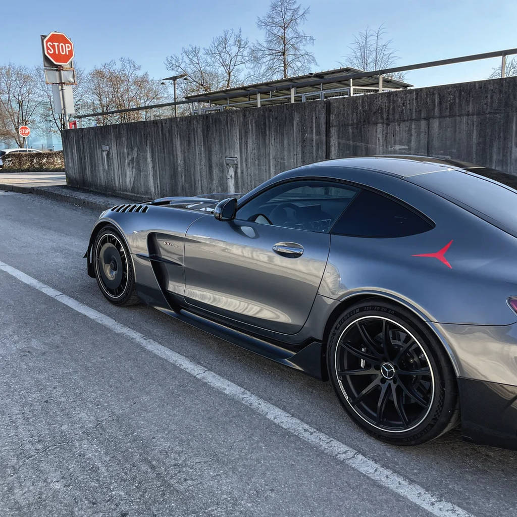 GOLD LEAF TFEVO-AMGGT-GL Ковпаки коліс Turbo Fan EVO (карбон / глянець) для MERCEDES-AMG GT Black Series OEM диски Photo-5 
