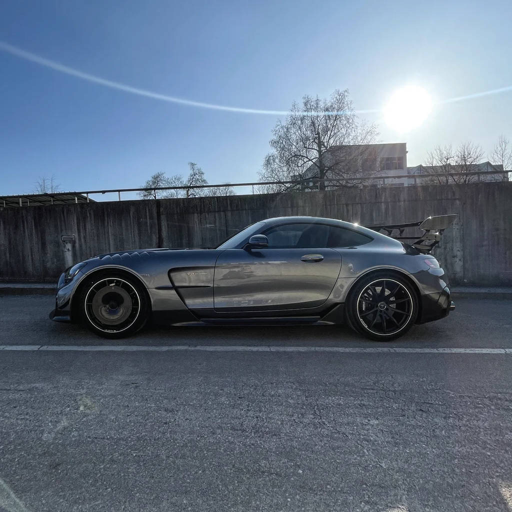GOLD LEAF TFEVO-AMGGT-GL Ковпаки коліс Turbo Fan EVO (карбон / глянець) для MERCEDES-AMG GT Black Series OEM диски Photo-6 
