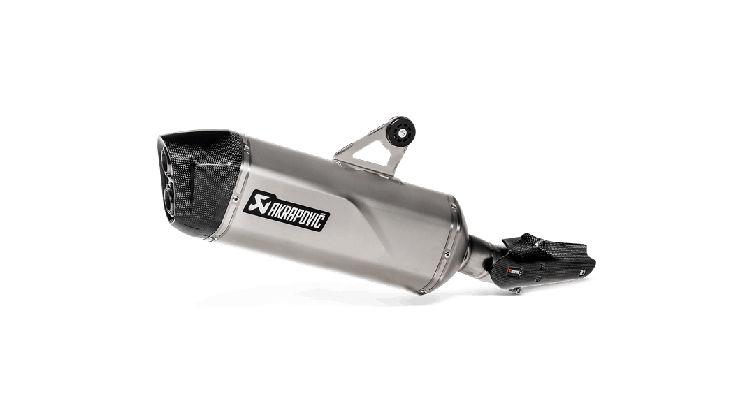 AKRAPOVIC S-B12SO23-HAAT Вихлопна система Slip-On line (Titanium) для BMW R 1250 GS 2019-2021 Photo-0 