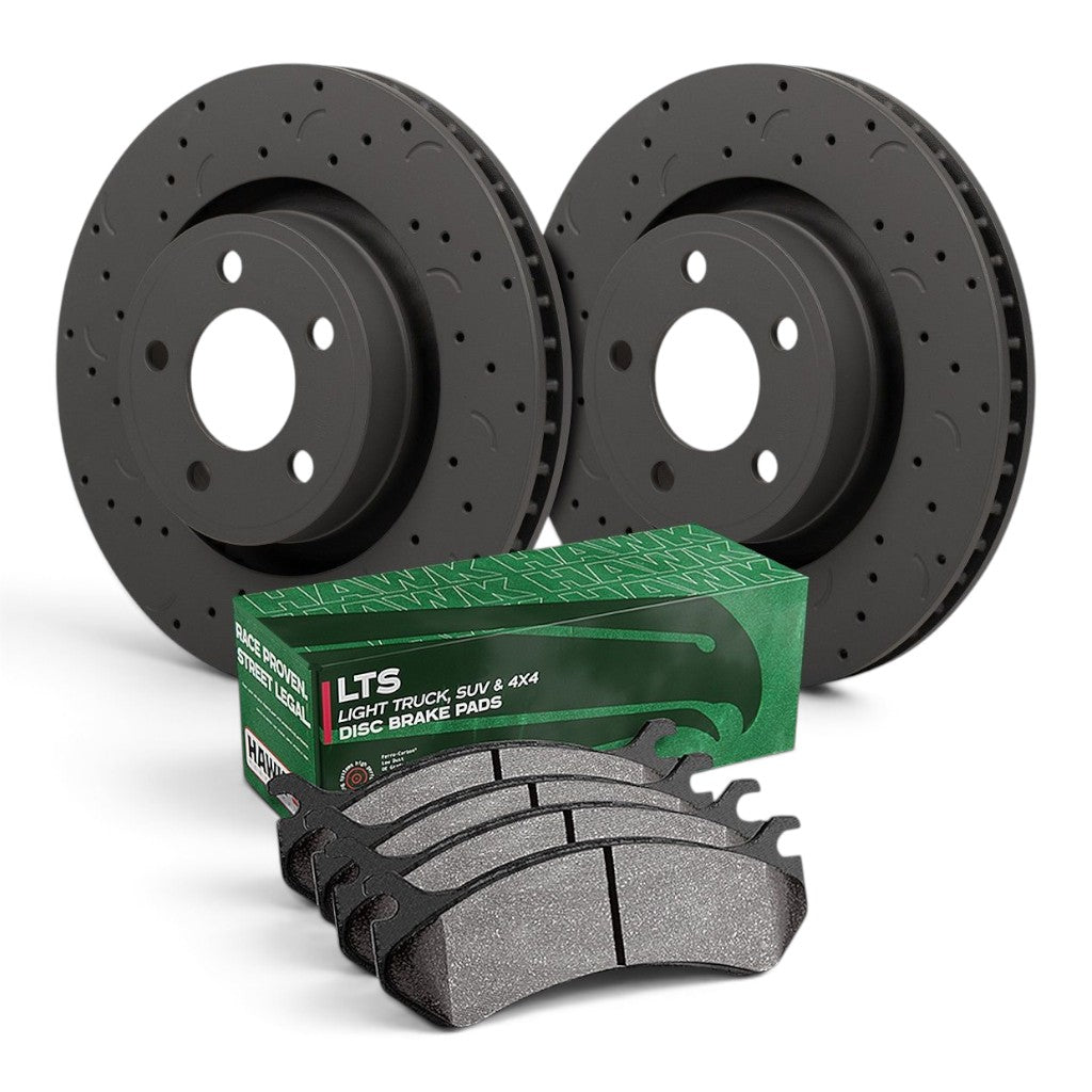 HAWK HKC4242.608Y Гальмівний комплект (Rotor Talon C-Drilled/LTS Brake Pad) Photo-0 