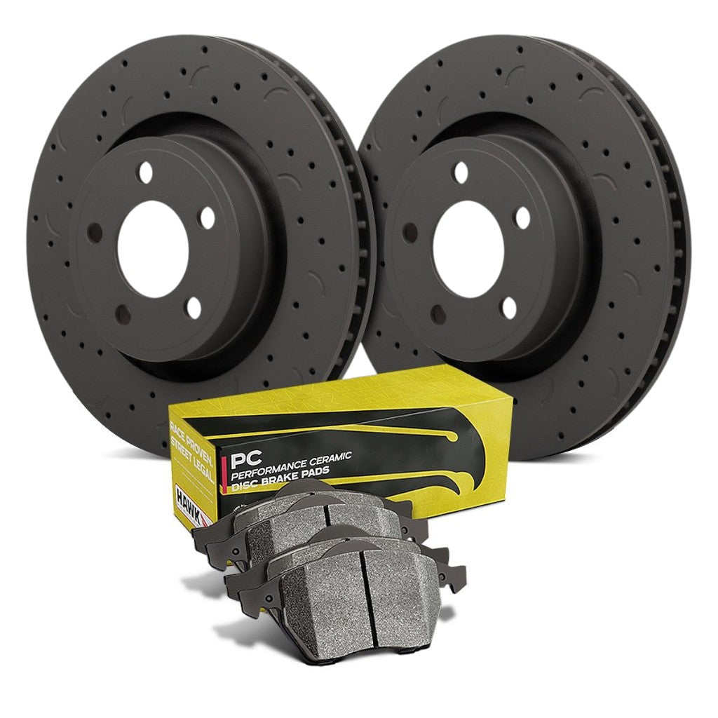 HAWK HKC5327.490Z Гальмівний комплект (Rotor Talon C-Drilled/PC Brake Pad) Photo-0 