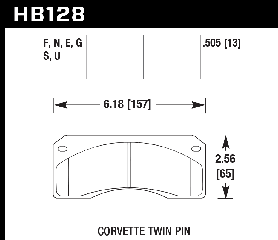 HAWK HB128D.505 Гальмівні Колодки Передні ER-1 Endurance Racing Photo-2 