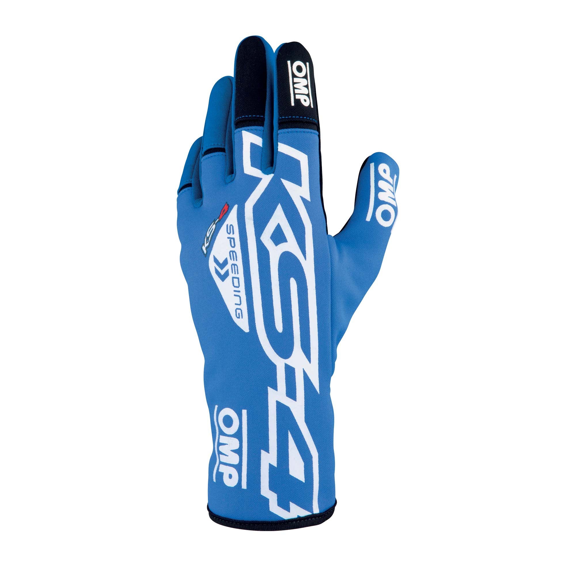 OMP KB0-2750-A01-043-XXS Рукавички для картингу KS-4 Gloves my2023, синьо-білі, розмір XXS Photo-1 