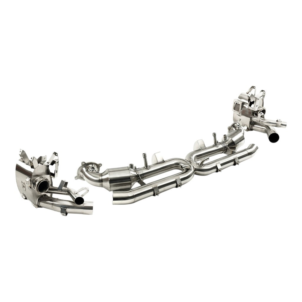 KLINE INNOVATION KL-POR-992.2TTH-RS-VALVE-RS-INC Вихлопна система Cat-Back Valvetronic із клапанним керуванням (Inconel 625) для PORSCHE Turbo / Turbo S (992.2) Photo-1 