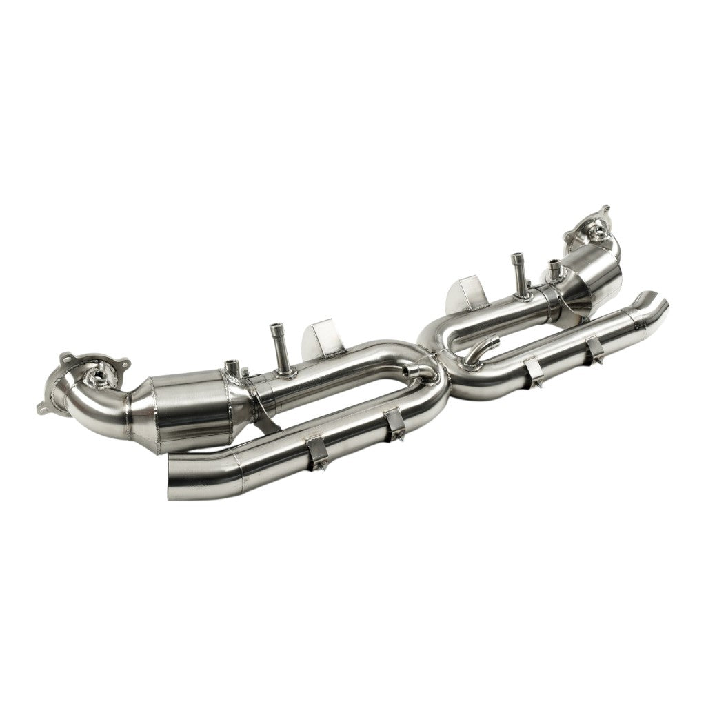 KLINE INNOVATION KL-POR-992.2TTH-RS-VALVE-RS-INC Вихлопна система Cat-Back Valvetronic із клапанним керуванням (Inconel 625) для PORSCHE Turbo / Turbo S (992.2) Photo-3 
