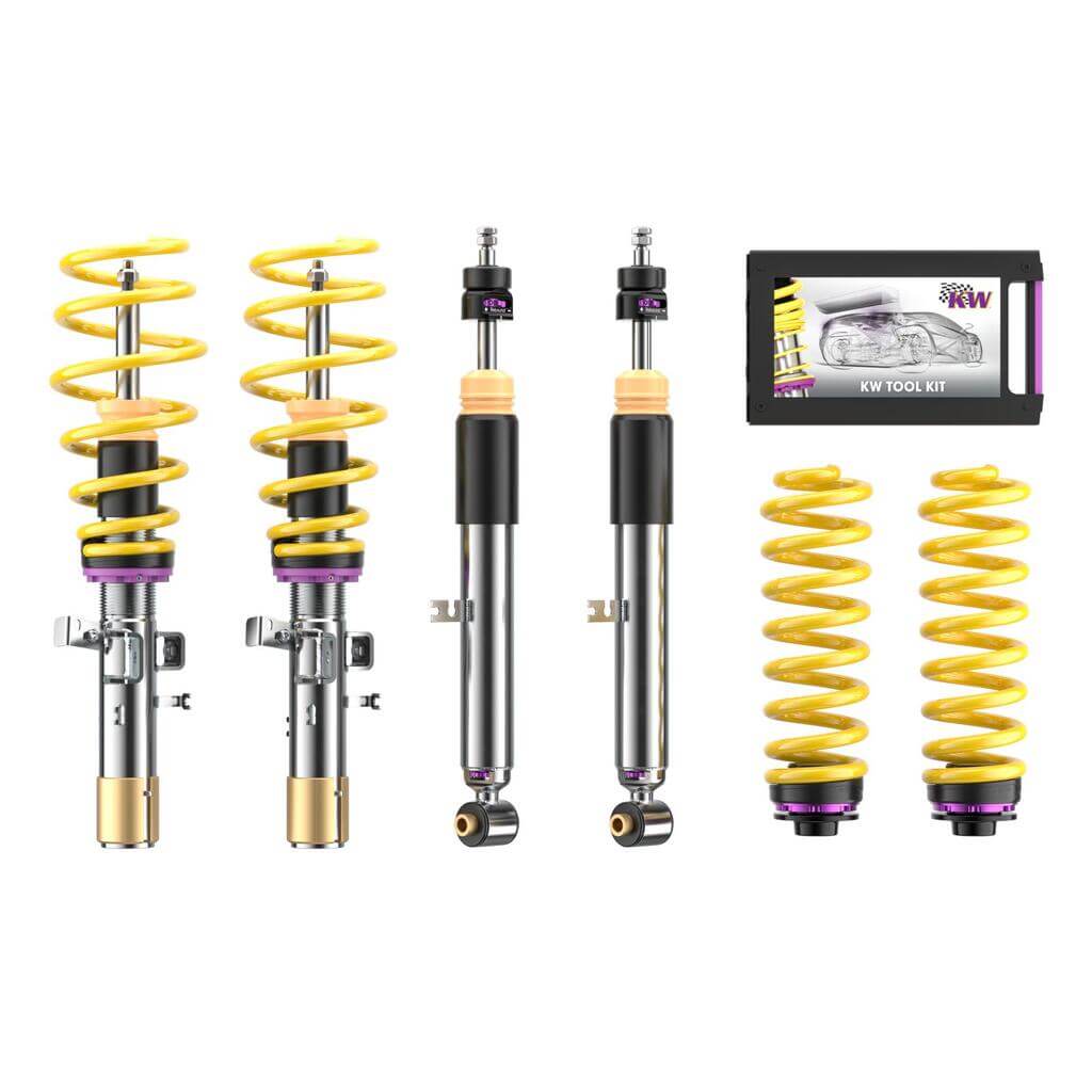 KW 3520887011 Комплект койловерів V3 Leveling (включаючи модуль деактивації електронних амортизаторів) для TESLA Model 3 (5YJ3) Photo-0 