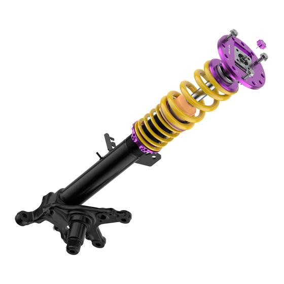 KW 39580001 Комплект койловерів V3 RACING для VW GOLF VI 2008-2014 Photo-4 