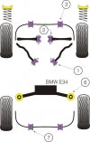 POWERFLEX PFF5-620 Втулка нижнього переднього важеля (колісна тяга) x2 для BMW E34 5 серії Photo-2 