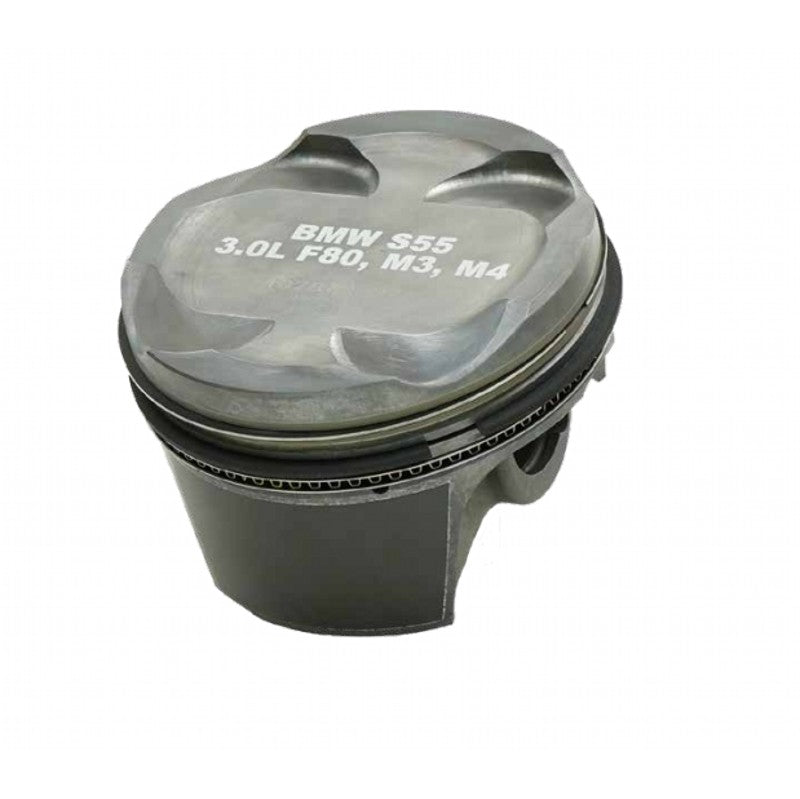 MAHLE 197879807T К-т поршнів з покриттям TBC (84,00 мм x 32,4 мм CH, 89,6 мм stroke, 144,35 мм rod, 22 мм pin, -10,5 куб. см, 325 г, 10,2 CR, 2618) для BMW M3 (F80)/M4 (F82) S55 3.0L Photo-0 