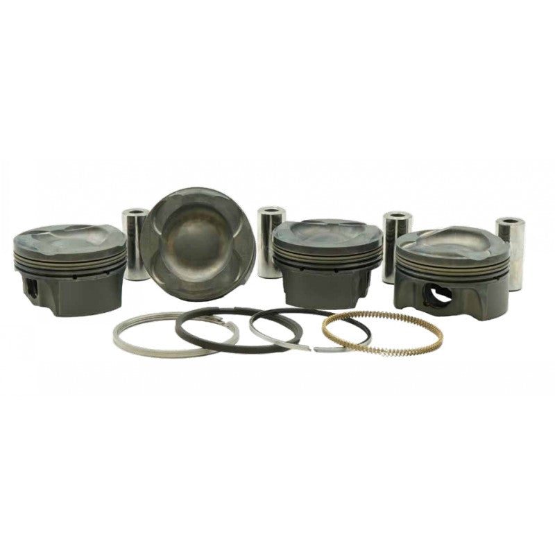 MAHLE 197894710T К-т поршнів з покриттям TBC (79,00 мм x 28,6 мм CH, stroke 81,4 мм, rod 134 мм, pin 21 мм, -6 куб. см, 284 г, 10,1 CR, 2618) для FORD EcoBoost 1.6L Photo-0 