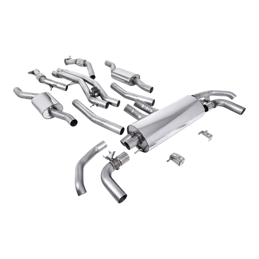 MILLTEK SSXAU1026 Вихлопна система Cat-Back, 3" для AUDI SQ7 4.0 2020- Photo-0 