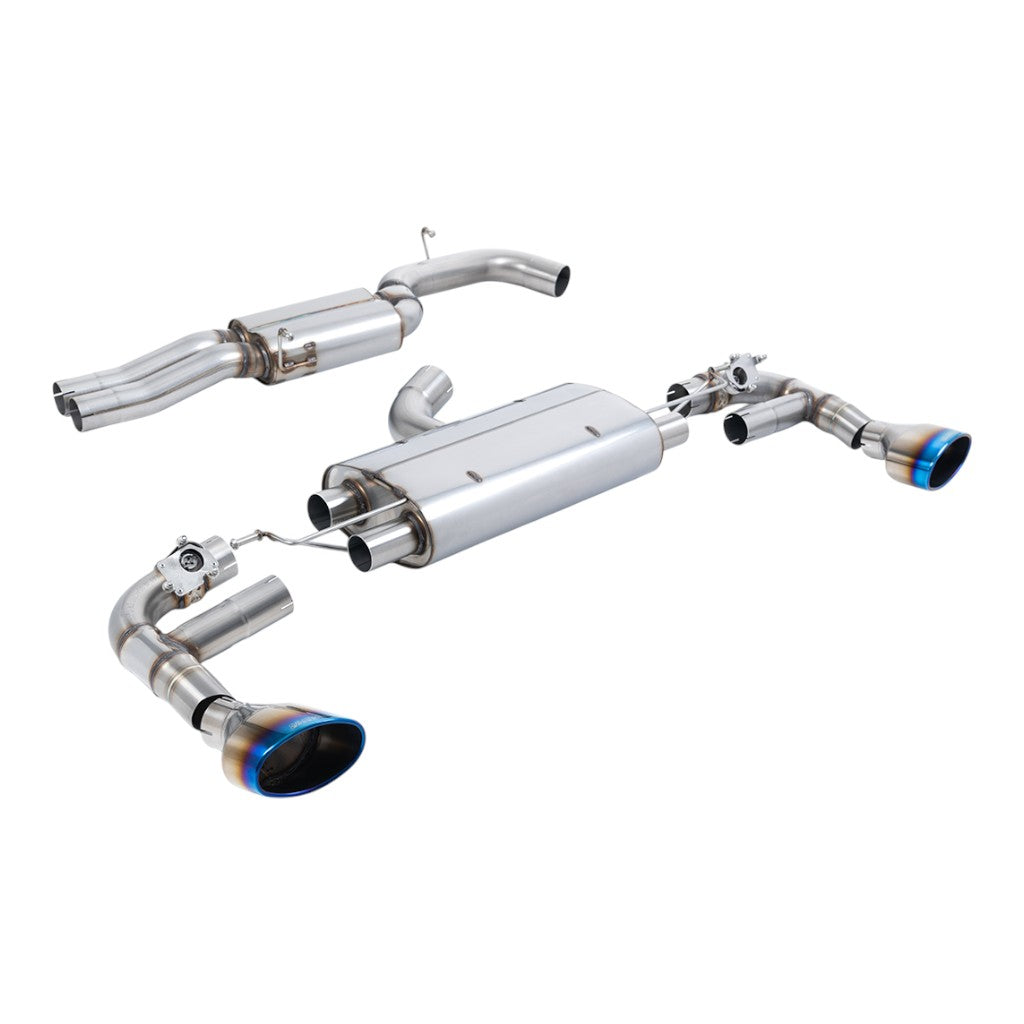 MILLTEK SSXAU1033 Вихлопна система Filter-Back, 3.15" (насадки - синій титан) для AUDI TTRS (8S) OPF/GPF 2019- Photo-0 