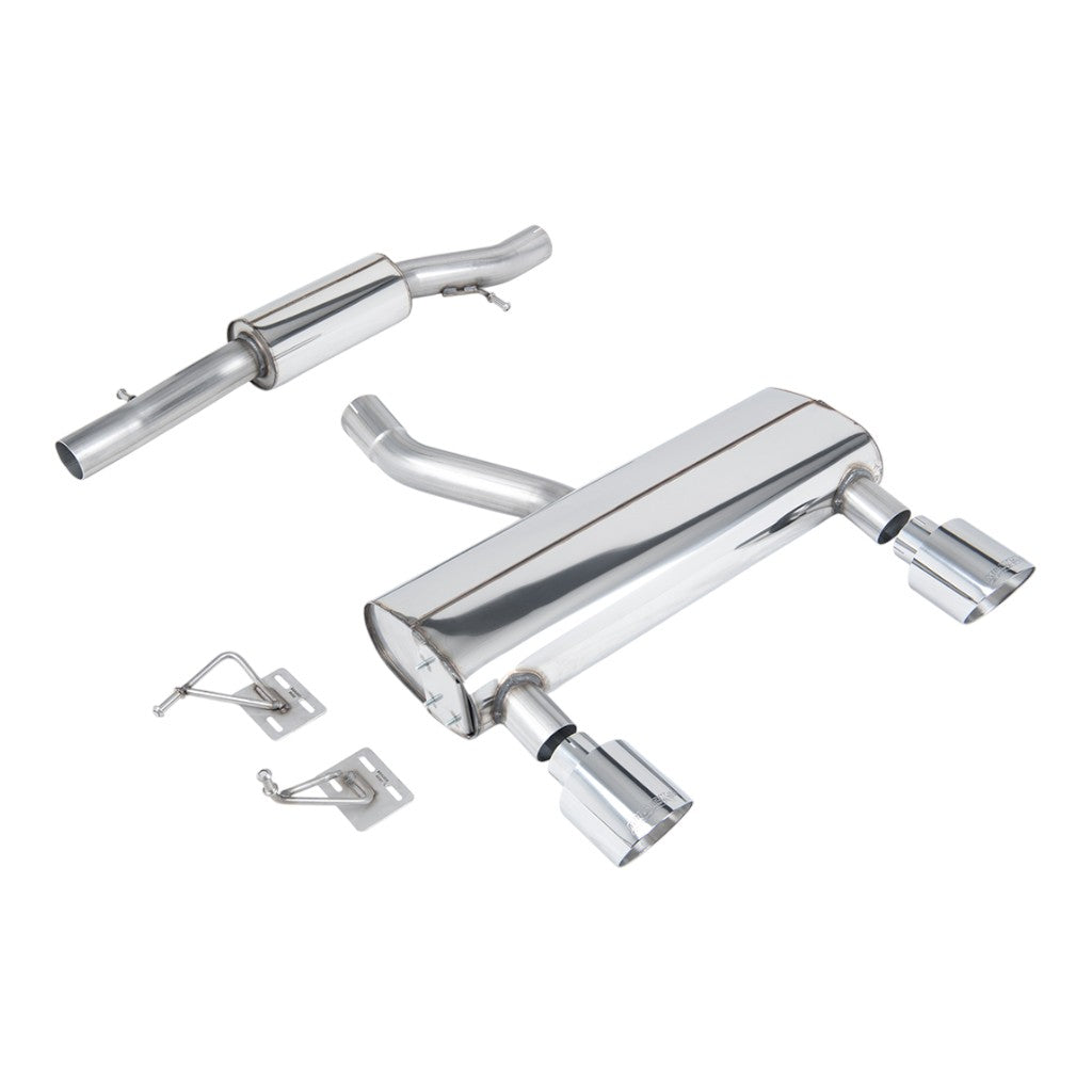 MILLTEK SSXAU1036 Вихлопна система Cat-Back, 2.76" (насадки GT-115, поліровані) для AUDI TT 3.2L (8N) 2003-2006 Photo-0 