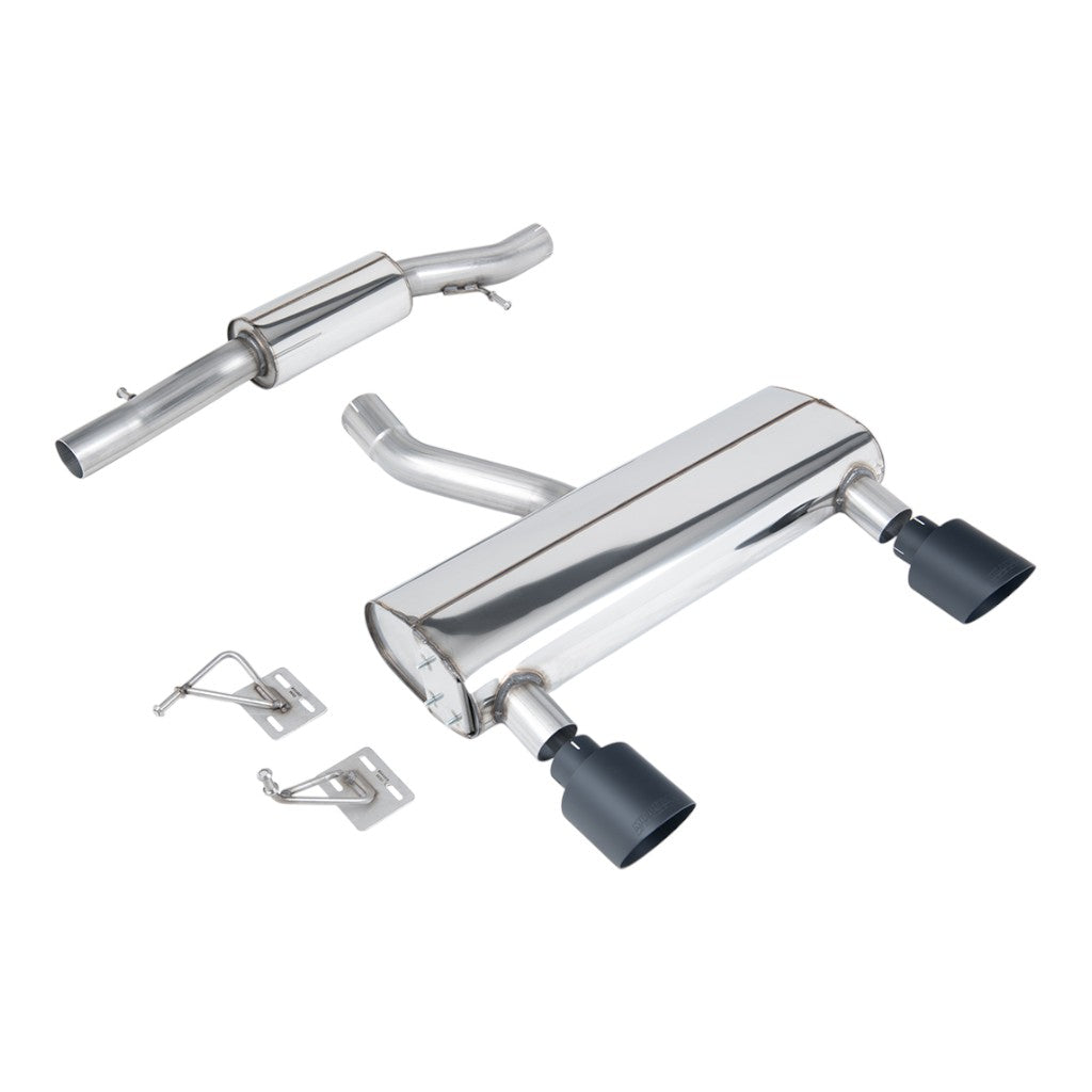 MILLTEK SSXAU1037 Вихлопна система Cat-Back, 2.76" (насадки GT-115, чорний Cerakote) для AUDI TT 3.2L (8N) 2003-2006 Photo-0 