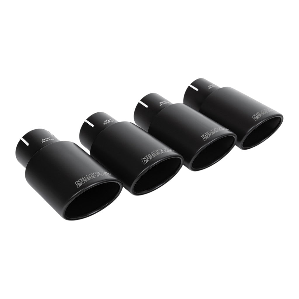 MILLTEK SSXAU1079 Вихлопна система Cat-Back, 2.5" (насадки - чорний Cerakote) для AUDI S4 RHD (B9) 2016– Photo-1 