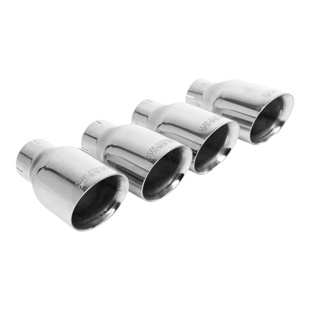 MILLTEK SSXAU1080 Вихлопна система Cat-Back, 2.5" (насадки поліровані GT-100) для AUDI S4 RHD (B9) 2016– Photo-1 