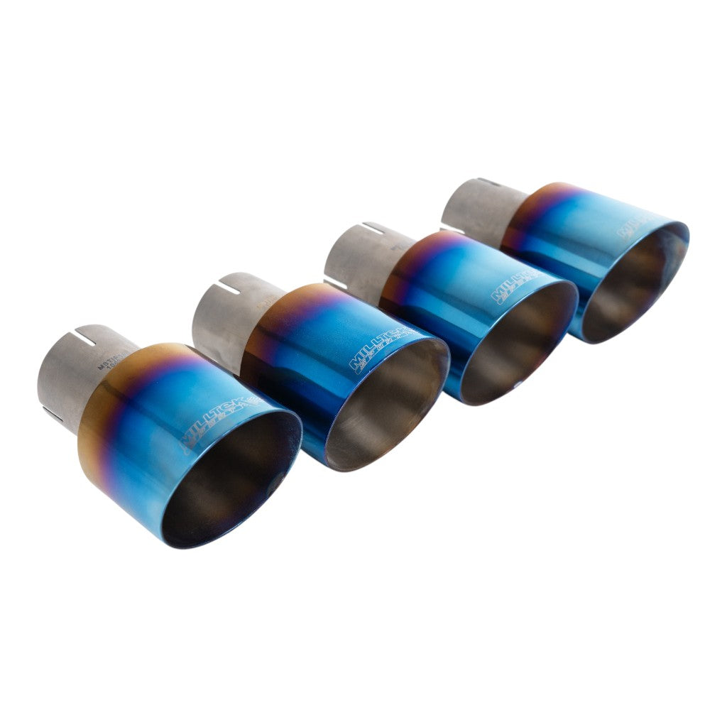 MILLTEK SSXAU1140 Вихлопна система Cat-Back, 2.5'' (насадки GT-100, синій титан) для AUDI S5 Coupe / Cabrio RHD (B9) 2017- Photo-1 