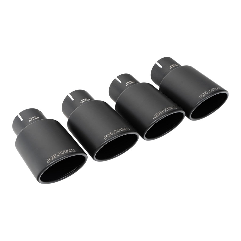 MILLTEK SSXAU1186 Вихлопна система Cat-Back, 2.5'' (насадки - чорний Cerakote) для AUDI S5 Sportback RHD (B9) 2017- Photo-1 