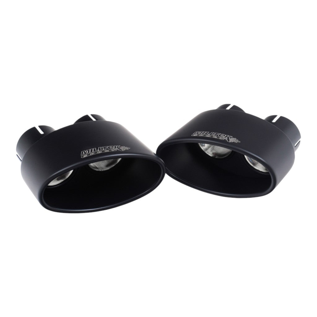 MILLTEK SSXAU990 Вихлопна система Cat-Back, 2.76" (насадки - чорний Cerakote) для AUDI RS5 Coupe (B9.5) Non OPF 2019- Photo-1 