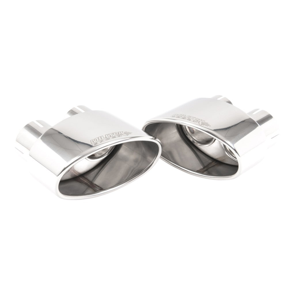 MILLTEK SSXAU991 Вихлопна система Cat-Back, 2.76" (поліровані насадки) для AUDI RS5 Coupe (B9.5) Non OPF 2019- Photo-1 