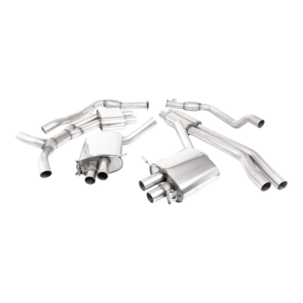 MILLTEK SSXAU992 Вихлопна система Cat-Back, 2.76" (насадки - титан) для AUDI RS5 Coupe (B9.5) Non OPF 2019- Photo-0 