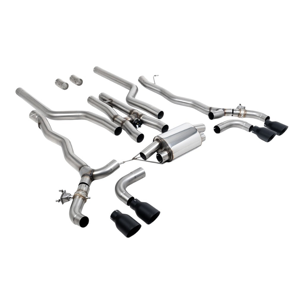 MILLTEK SSXBM1181 Вихлопна система Cat-Back, 3.15" (насадки GT-100, чорний Cerakote) для BMW M5 / M5 Competition (F90) OPF/GPF Photo-0 