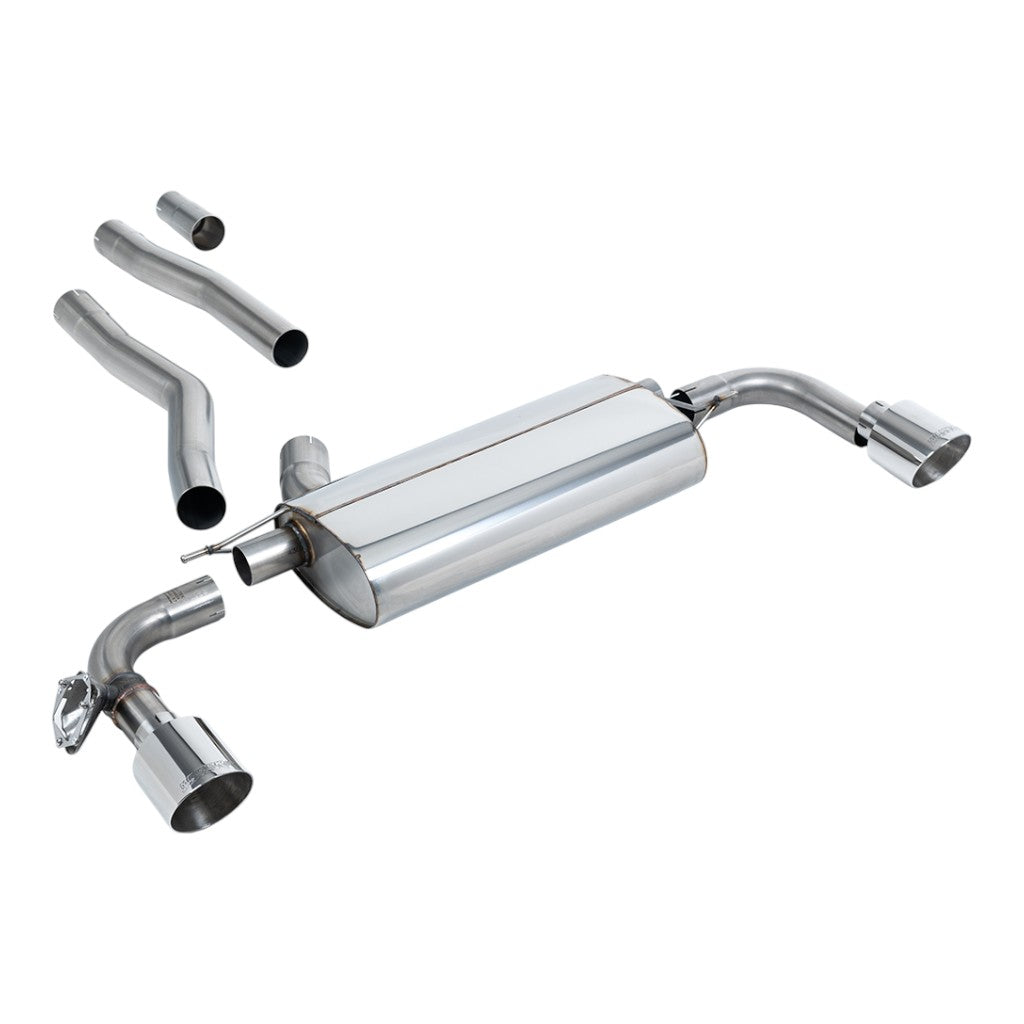 MILLTEK SSXBM1202 Вихлопна система Filter-Back, 3" (насадки поліровані GT-115) для BMW 128ti (F40) OPF/GPF Photo-0 