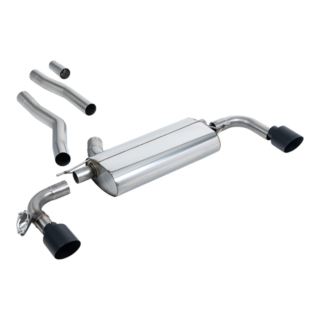 MILLTEK SSXBM1203 Вихлопна система Filter-Back, 3" (насадки GT-115, чорний Cerakote) для BMW 128ti (F40) OPF/GPF Photo-0 