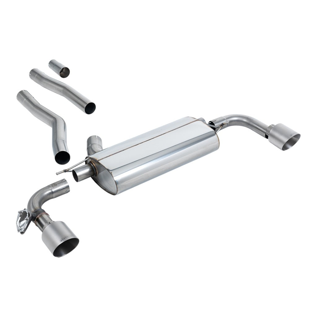 MILLTEK SSXBM1204 Вихлопна система Filter-Back, 3" (насадки GT-115, матовий титан) для BMW 128ti (F40) OPF/GPF Photo-0 