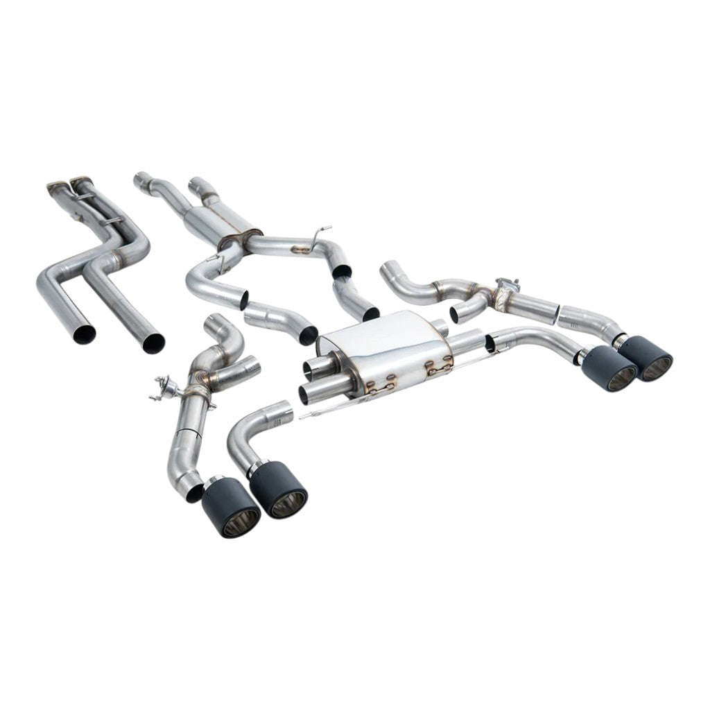 MILLTEK SSXBM1239 Вихлопна система Downpipe-Back, 3.15" (насадки GT-115, Cerakote) для BMW X3M / X3M Comp Pre LCI (G01) OPF/GPF 2019– Photo-0 