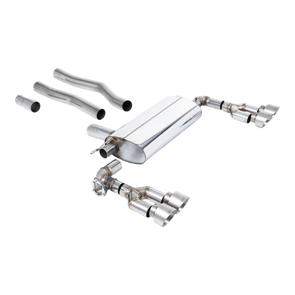 MILLTEK SSXBM1250 Вихлопна система Filter-Back, 3" (насадки GT-100, титан) для BMW 128ti (F40) OPF/GPF Photo-0 
