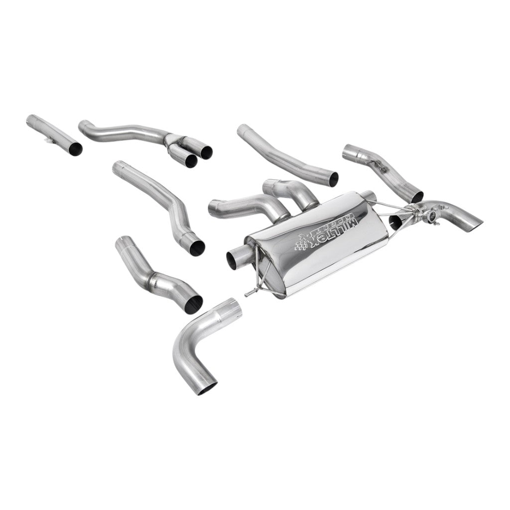 MILLTEK SSXBM1254 Вихлопна система Cat-Back, 3" для BMW M240i XDrive (G42) Non-OPF/GPF Photo-0 