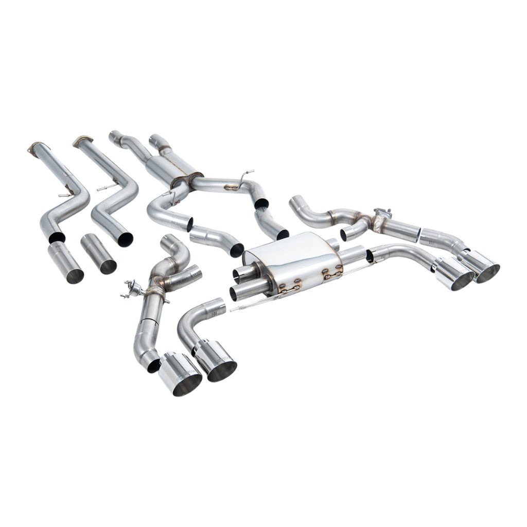 MILLTEK SSXBM1262 Вихлопна система Cat-Back, 3.15" (насадки поліровані GT-115) для BMW X3M (G01) / X4M (G02) Photo-0 